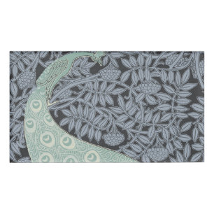 Art Nouveau Peacock Classic Vintag Bird Namenschild