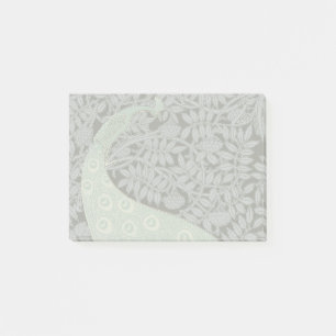 Art Nouveau Peacock Classic Vintag Bird Post-it Klebezettel