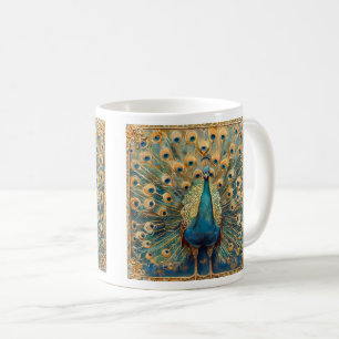 Art Nouveau Peacock Kaffeetasse