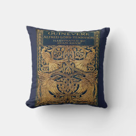 Art Nouveau Peacock Poetry Kissen
