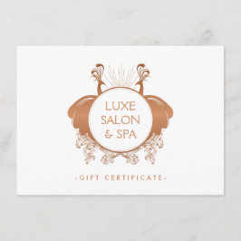 Art Nouveau Peacocks Rose Goldenes Geschenk