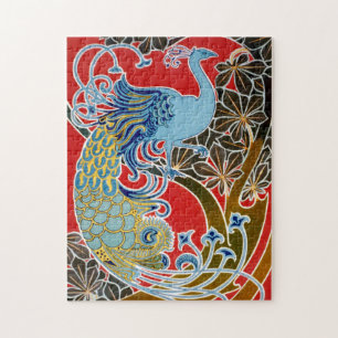 Art Nouveau Pfau von Gisbert Combaz von 1898