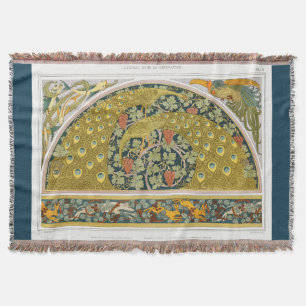 Art Nouveau Pfauenvieh grapevines verneuil Decke