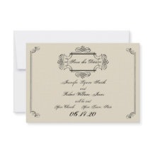 Art Nouveau Posh Wedding Save the Date