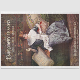 Art Nouveau Poster 26 Stickerei Nähen Decoupage Seidenpapier