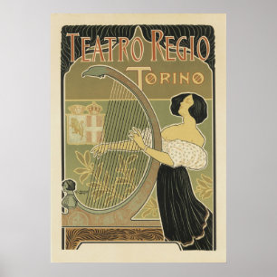Art Nouveau Posters - Teatro Regio Poster