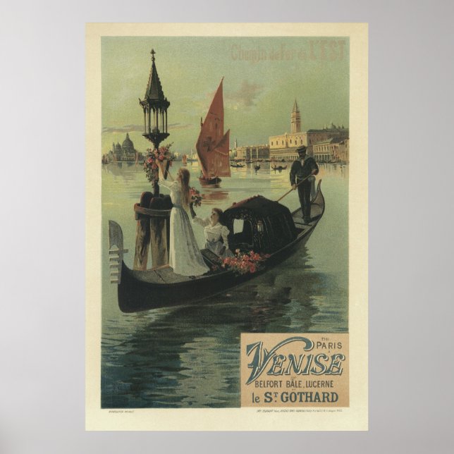 Art Nouveau Posters - Venice / Paris Poster (Vorne)