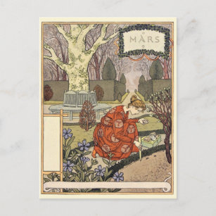 Art Nouveau Postkarte
