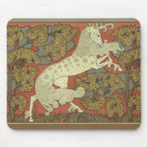 Art Nouveau Prancing Horse Mousepad