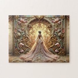 Art Nouveau Prinzessin Fantasy Art Elegantes Kleid