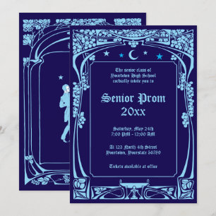 Art Nouveau Prom Einladung