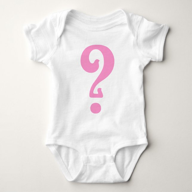Art Nouveau Question Mark Baby Strampler (Vorderseite)