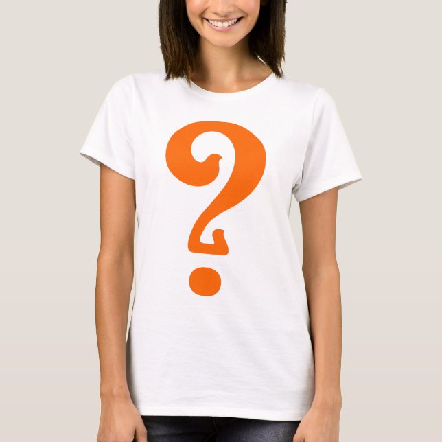 Art Nouveau Question Mark T-Shirt (Vorderseite)