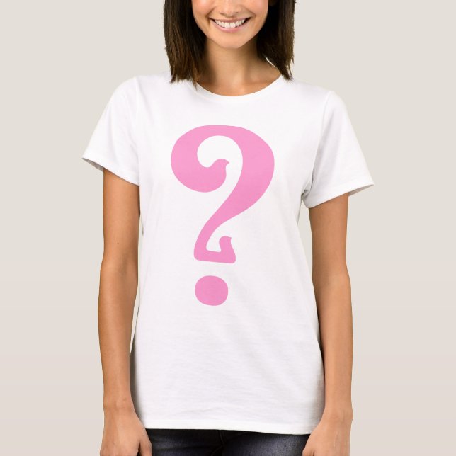 Art Nouveau Question Mark T-Shirt (Vorderseite)