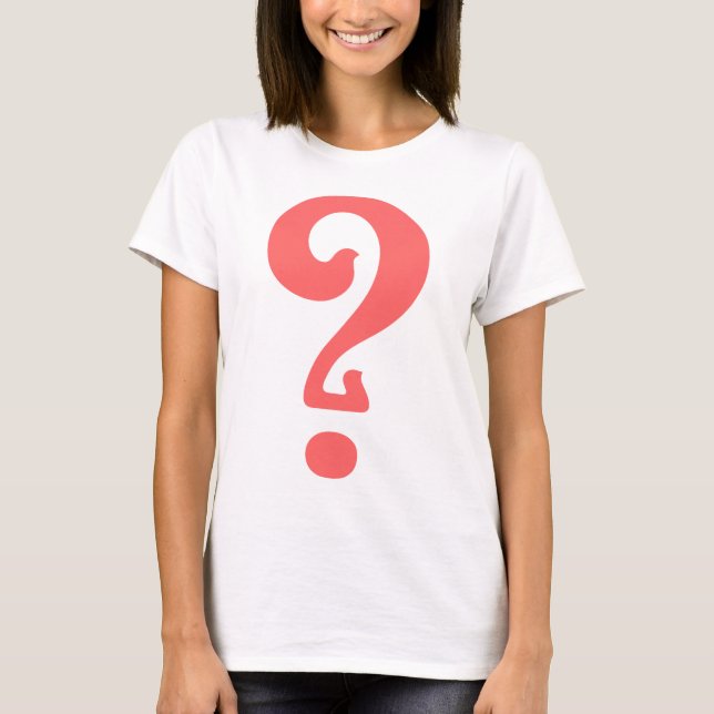 Art Nouveau Question Mark T-Shirt (Vorderseite)