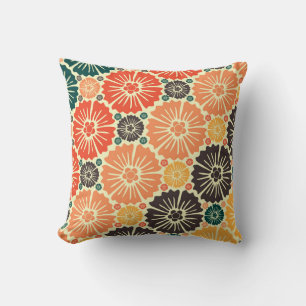 Art Nouveau Retro Tapete Design. Kissen