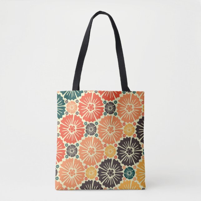 Art Nouveau Retro Tapete Design. Tasche (Vorderseite)