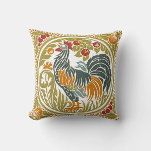 Art Nouveau Rooster Kissen