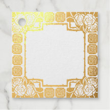 Art Nouveau Rose Border Rubber Stamp