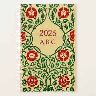 Art Nouveau Rose Date Planner 2026 (Monogramm) Planer