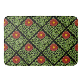 Art Nouveau Rote Rose De Morgan Badematte