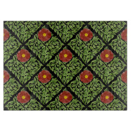 Art Nouveau Rote Rose De Morgan Schneidebrett