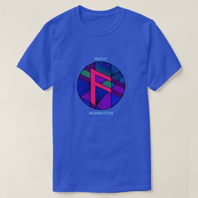 Art Nouveau Rune Ansuz - Inspiration T-Shirt (Design vorne)