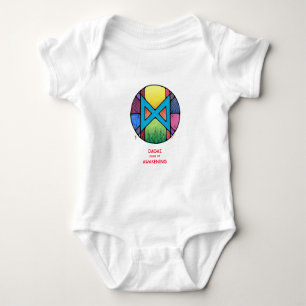 Art Nouveau Rune Dagaz - Erwachen! Baby Strampler