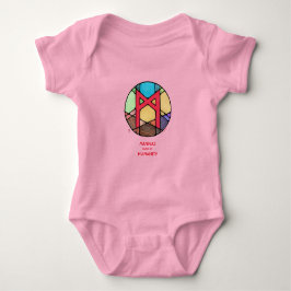 Art Nouveau Rune Mannaz - Menschheit Baby Strampler
