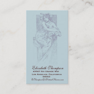 Art Nouveau Schönheitsgeschäft oder Visitenkarte