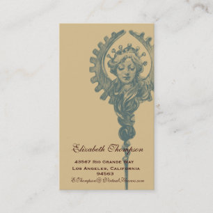 Art Nouveau Schönheitsgeschäft oder Visitenkarte