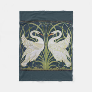 Art Nouveau Schwanenmuster: Walter Crane Schwan Dr Fleecedecke