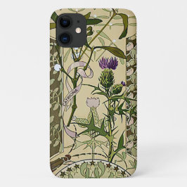 Art Nouveau Scottish Thistle Floral Blume Case-Mate iPhone Hülle