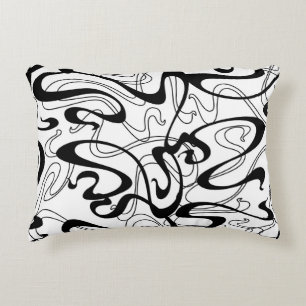 Art Nouveau seamless pattern. Curl texture in vint Dekokissen