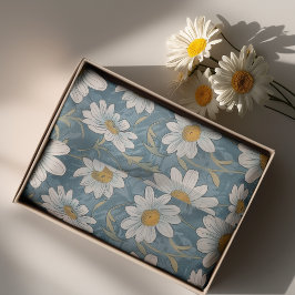 Art Nouveau Shasta Daisies - 10lb, 17"x23" Seidenpapier