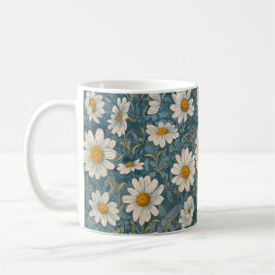 Art Nouveau Shasta Daisies Kaffeetasse