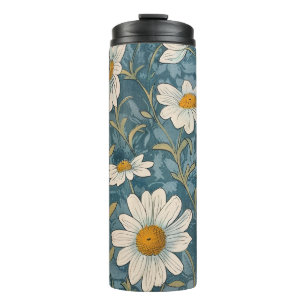 Art Nouveau Shasta Daisies Thermosbecher