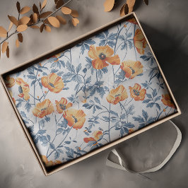 Art Nouveau Small California Poppies 10lb, 17"x23 Seidenpapier