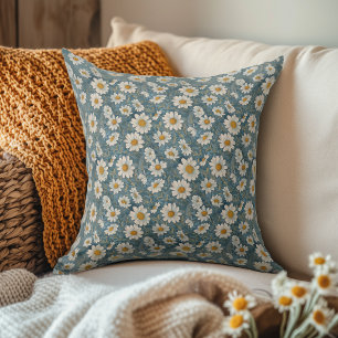 Art Nouveau Small Shasta Daisy Kissen