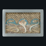Art Nouveau Snake Trio Rechteckige Gürtelschnalle<br><div class="desc">Ein wunderschönes Vintages Thema der Wildnis mit einem Trio von giftigen Schlangen im Jugendstil. Das Design wurde sorgfältig retuschiert,  um die Details zu verbessern. Viele dieser Gegenstände haben einen koordinierenden Snakeskin-Muster-Hintergrund.</div>