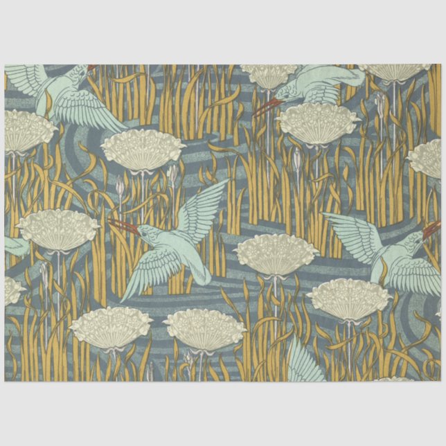Art Nouveau Squirrels Seidenpapier (Vorderseite)