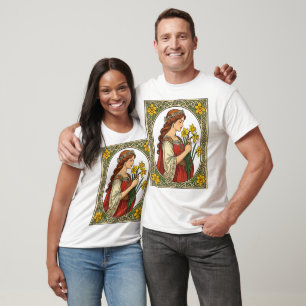 Art Nouveau St Davids Day Stolz T-Shirt