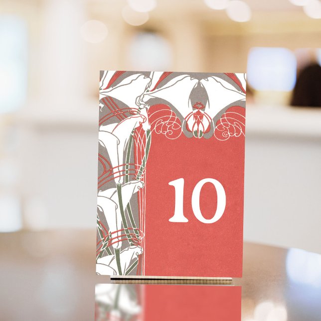 Art Nouveau Stadtrundgang: Tischnummer (Von Creator hochgeladen)