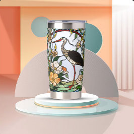 Art Nouveau Stained Glass Look Thermobecher