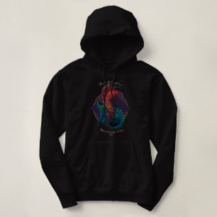 Art Nouveau Style Dragon gefärbt Hoodie