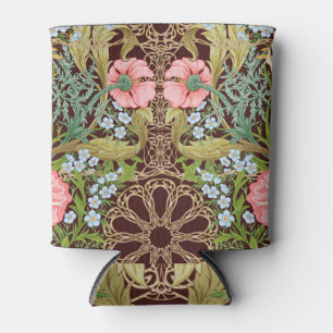 Art Nouveau Style Floral: Farbiges Vintages Muster Dosenkühler
