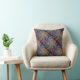 Art Nouveau Swirt Muster Kissen