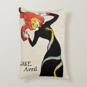 Art Nouveau-Tänzerin Jane Avril von Toulouse Lautr Dekokissen