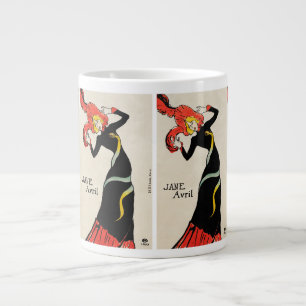 Art Nouveau-Tänzerin Jane Avril von Toulouse Lautr Jumbo-Tasse