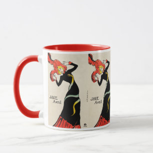 Art Nouveau-Tänzerin Jane Avril von Toulouse Lautr Tasse